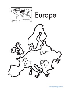 Color the Continents: Europe