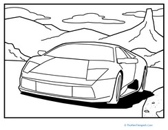 Color the Cool Sports Car