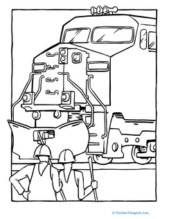 Color a Diesel Train Back to Service