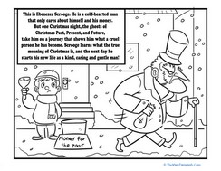 Charles Dickens’ A Christmas Carol Coloring Page