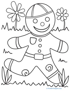 Color the Gingerbread Man