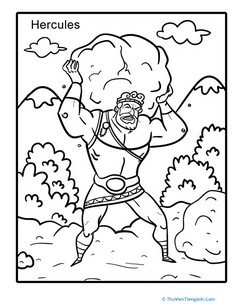 Hercules Coloring Page