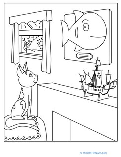 Color the Hungry Cat