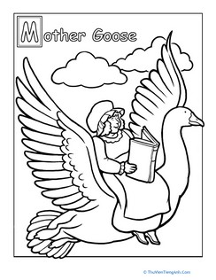 Mother Goose Coloring Page