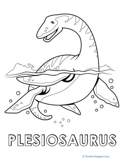Color the Plesiosaurus
