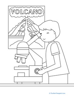 Science Class Coloring Page