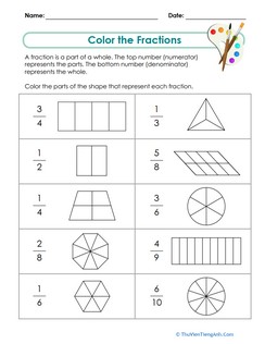 Color the Fractions
