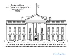 White House Coloring Page