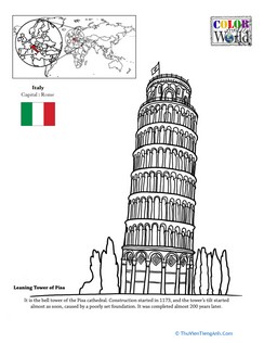 Color the World! The Leaning Tower of Pisa