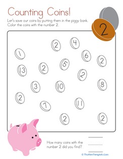 Coloring 2: Counting Coins!