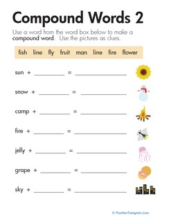 Word Addition: Compound Words 2