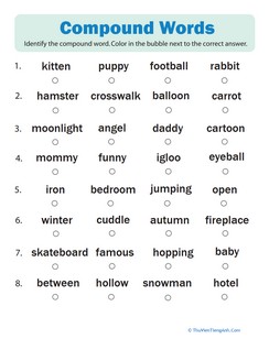 Compound Words Quiz