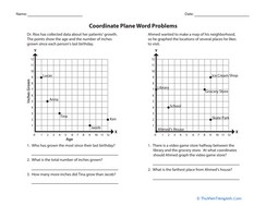 Coordinate Plane Word Problems