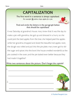 Capitalization Rules: Sentences