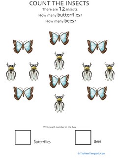Counting: Bees and Butterflies