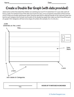 Create a Double Bar Graph (with data provided)