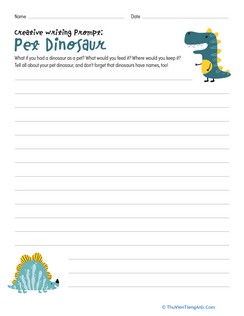 Creative Writing Prompt: Pet Dinosaur