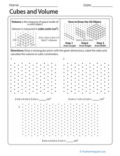 Cubes and Volume