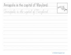 Cursive Capitals: Annapolis