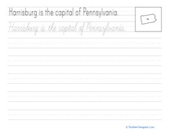 Cursive Capitals: Harrisburg