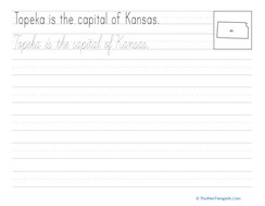Cursive Capitals: Topeka