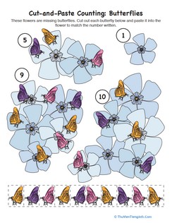Cut-and-Paste Counting: Butterflies