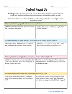 Decimal Round Up