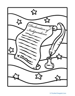 Declaration of Independence, Coloring Page
