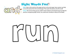 Spruce Up the Sight Word: Run
