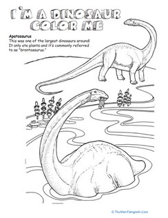 Apatosaurus Coloring Page