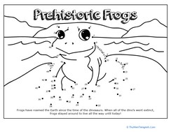Dino Dot to Dot: Prehistoric Frog