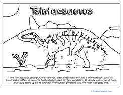 Dino Dot to Dot: Tsintaosaurus