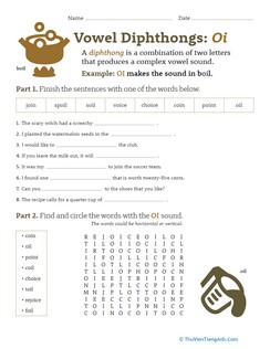 Vowel Diphthongs: OI
