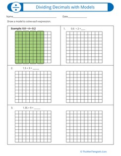 Dividing Decimals with Models