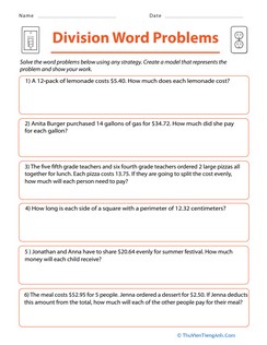 Division Word Problems