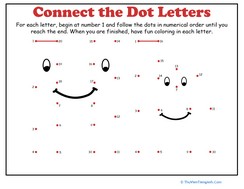 Dot-to-Dot Alphabet: H