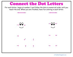 Dot-to-Dot Alphabet: L
