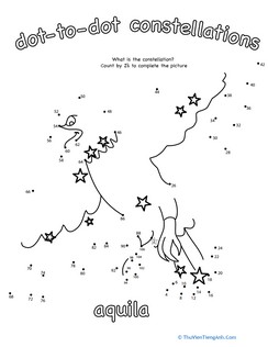 Dot to Dot Constellation: Aquila