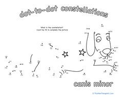 Dot to Dot Constellation: Canis Minor