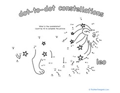 Dot to Dot Constellation: Leo