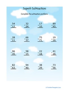 Practice Double-Digit Subtraction