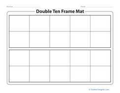 Double Ten Frame Mat