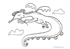 Dragon Candy Coloring Page