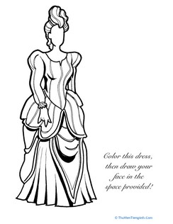Dress Coloring Page