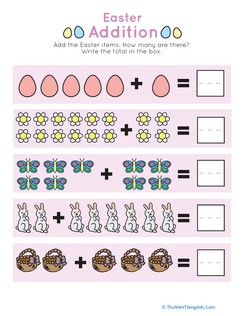 Easter Addition Practice