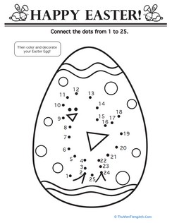 Easter Egg Connect the Dots