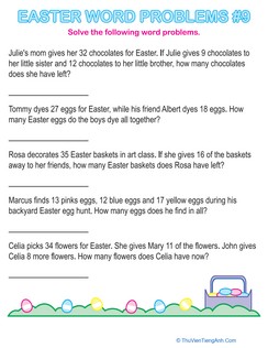 Easter Word Problems #9