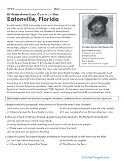 African American Communities: Eatonville, Florida
