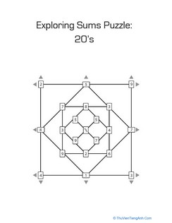 Addition Puzzle: 20s