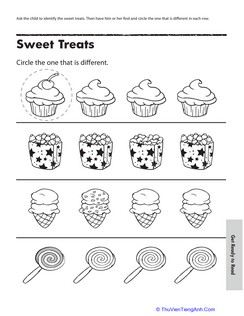 Find the One That’s Different: Sweet Treats